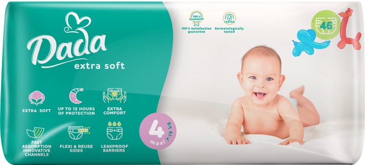 Підгузник Dada Extra Soft 4 (7-18 кг) 46 шт